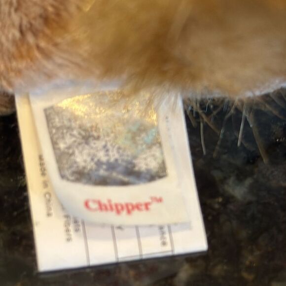Ty Beanie Babies Chipper the Chipmunk, Ty Beanie Ty 1999. Size 7” - Picture 9 of 10
